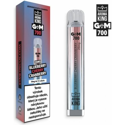 Aroma King Gem Bar Blueberry Cherry Cranberry 20 mg 700 potáhnutí – Zboží Mobilmania