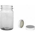 Pilulka Plastová lahvička, lékovka čirá s bílým uzávěrem 100 ml – Zboží Dáma Pilulka Plastová lahvička, lékovka čirá s bílým uzávěrem 100 ml – Zboží Dáma