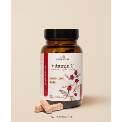 Herbs Energy Vitamín C 1000 mg 2 x 60 kapslí – Hledejceny.cz