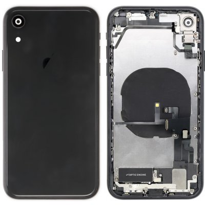 Apple iPhone XR - Zadní Housing - černý s malými instalovanými díly – Zbozi.Blesk.cz