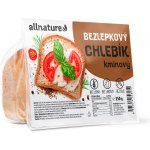 ALLNATURE Bezlepkový chlebík kmínový 350 g – Zboží Dáma