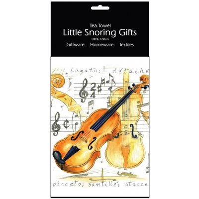Little Snoring Gifts Tea Towel Violin 1430597 – Zboží Mobilmania