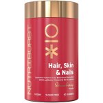 Nutriburst Premium Hair, Skin, Nails gumídci s biotinem, vitamíny, zinkem 60 ks jahoda – Hledejceny.cz