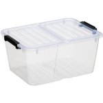 Siguro Fold Box se skládacím víkem 15 l, 39,4 x 29,5 x 18,5 cm, transparentní – Hledejceny.cz