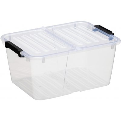 Siguro Fold Box se skládacím víkem 15 l, 39,4 x 29,5 x 18,5 cm, transparentní – Hledejceny.cz