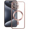 Pouzdro a kryt na mobilní telefon Apple Vmax Galvanické TPU pro iPhone 15 Plus 67" gold rose