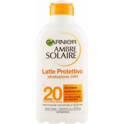 Garnier Ambre Solaire Protection Lotion SPF20 opalovací mléko s hydratačním účinkem 200 ml – Zboží Mobilmania