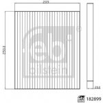 FEBI BILSTEIN Filtr, vzduch v interiéru 182899 – Hledejceny.cz
