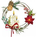 Sizzix Vánoční věnec vyřezávací kovové šablony Thinlits 14 ks – Sleviste.cz