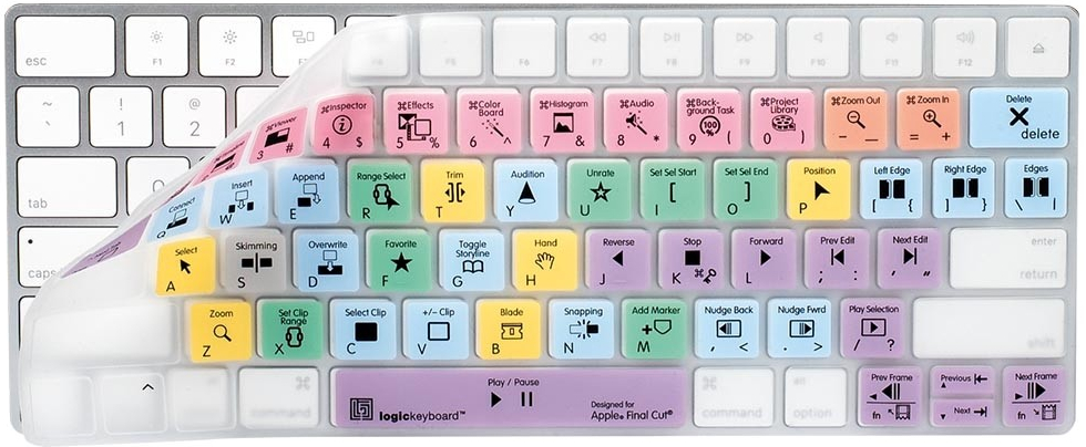 Logic Keyboard Apple Final Cut Pro X Magic Mini skin UK