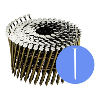 EU Kroucené hřebíky ve svitku na drátku BDC/FAC/RNCW/CNW 2,8x90 BK ŠROUBOVÉ – Sleviste.cz