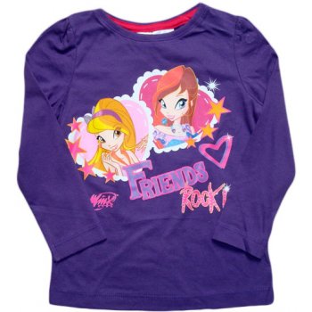 Winx Krásné originální dětské tričko pro holky fialové