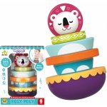 Woopie Senzorická hračka Pyramidová skládačka 6 ks – Sleviste.cz