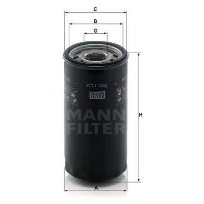 MANN FILTER Filtr hydrauliky WD 11 002 – Hledejceny.cz