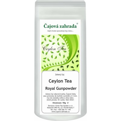 Čajová zahrada Ceylon Royal Gunpowder zelený čaj 90 g – Zbozi.Blesk.cz