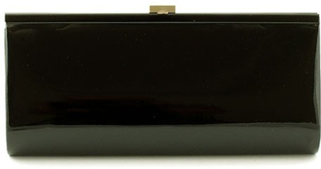 Lorenbag M460 společenská kabelka psaníčko černá lakovaná
