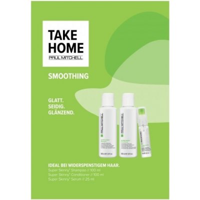 Paul Mitchell Smoothing Take Home šampon 100 ml + kondicionér 100 ml + sérum 25 ml dárková sada