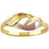 Prsteny SILVEGO Zlatý prsten s ručním rytím Kaira ze žlutého a růžového zlata SILVEGO B22145RGY