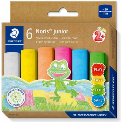 Staedtler křídy na chodníky Noris Junior 2365 6 barev jumbo – Hledejceny.cz