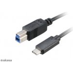 Akasa AK-CBUB28-10BK USB 3.1 C M - B M, 1m – Hledejceny.cz