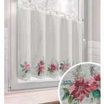 Vánoční dekorační krátká vitrážová záclona do kuchyně BETLEHEM 90x150 cm MyBestHome – Sleviste.cz