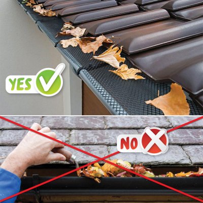 Globiz 57090 Ochranná mrížka na okapy 15 cm x 6 m černá – Hledejceny.cz