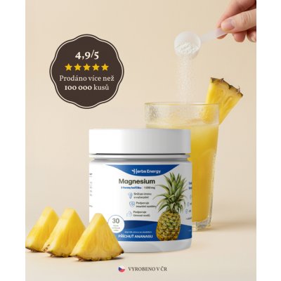 Herbs Energy Magnesium Drink Ananas 3 x 30 dávek – Hledejceny.cz