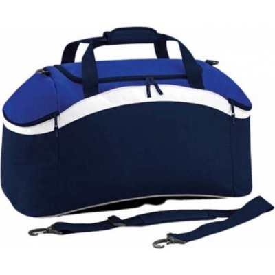 BagBase sportovní prostorná na zip Holdall 54 l modrá námořní modrá královská bílá 64 x 35 x 31 cm – Zboží Mobilmania
