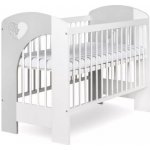 Klupś NEL Srdce 120 x 60 bílo-šedá – Zboží Dáma