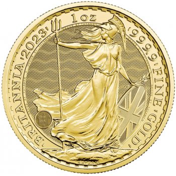 Royal Mint Zlatá mince Britannia Elizabeth II 2023 1 oz