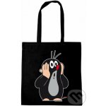 CurePink: Shopping taška na rameno Krteček: Oh oh! (38x42 cm) černá bavlna [150-1051] – Hledejceny.cz