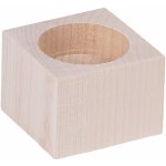 Dřevia Dřevěný svícen - kvádr Výška: 20 cm – Hledejceny.cz