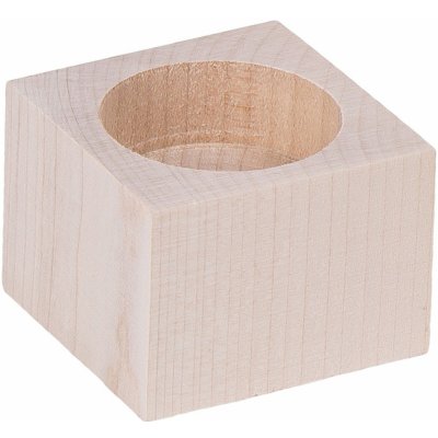 Dřevia Dřevěný svícen - kvádr Výška: 20 cm – Hledejceny.cz