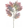 Květina Javorový list větev (spary) šervená (burgundy) V70 cm