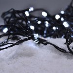 Solight Světelný venkovní řetěz na baterie 50 LED s časovačem 5 m studená bílá – Sleviste.cz