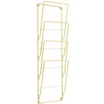 Nástěnný držák/věšák na časopisy, zlatý – Hledejceny.cz