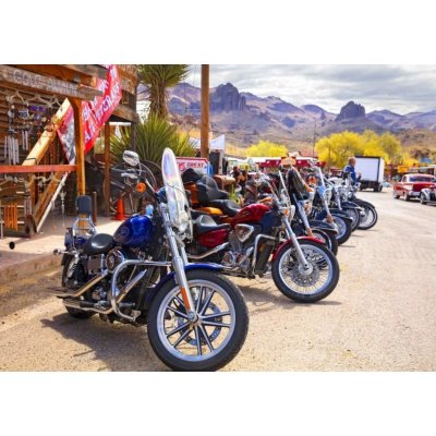 BlueBird Rt 66 Fun Run Oatman Motorcycles 4-16 8377 1000 dílků – Zboží Mobilmania