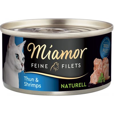 Miamor Feine Filets Naturelle tuňák & krevety 12 x 80 g