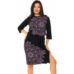 Himalife Šaty Sitora černá s červenou – Zboží Dáma