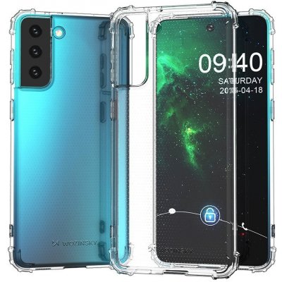 Pouzdro Wozinsky Anti Shock Silikonové MIL-STD-810G 516.6 na Samsung Galaxy S21 FE transparent – Zboží Mobilmania