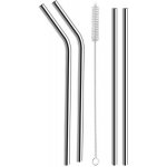 Orion nerezové brčko 4 ks 18 cm + kartáček – Zboží Dáma