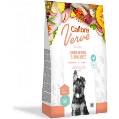 Calibra Dog Verve GF Junior M&L Chicken&Duck 2 kg