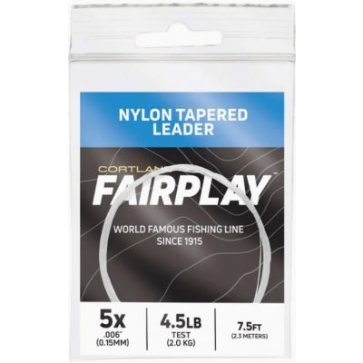 Cortland ujímaný návazec FairPlay Leader Clear 5 x 4,5 lb 9 ft
