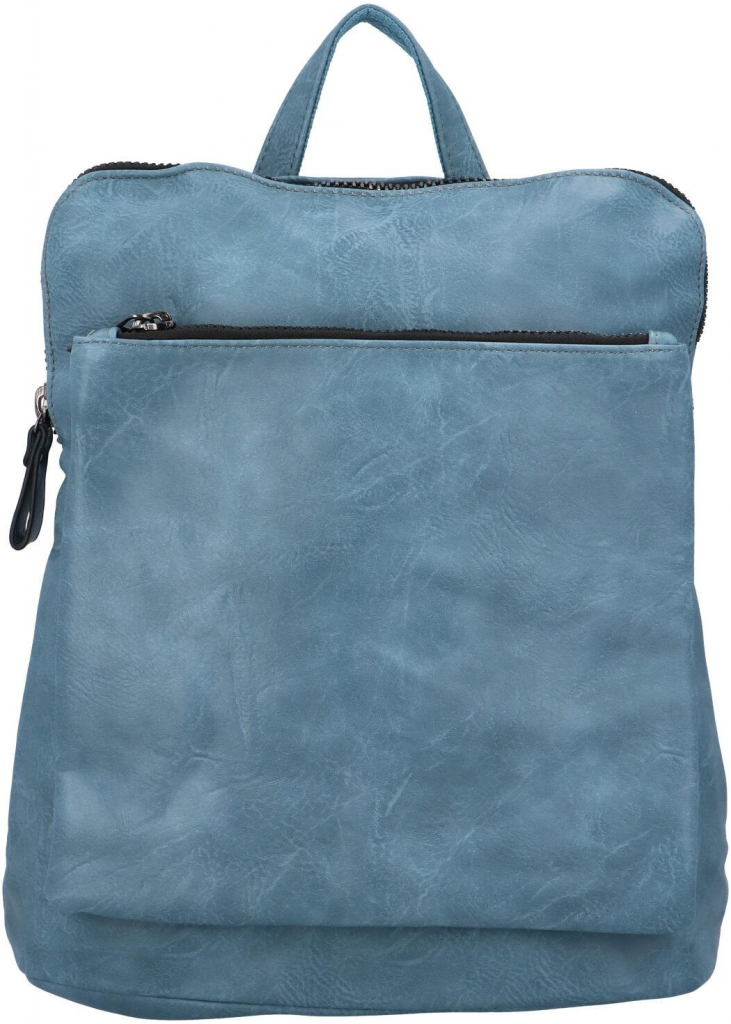 Praktický dámský koženkový kabelko/batůžek Reyes světle modrá