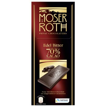 Moser Roth hořká 70% 125 g