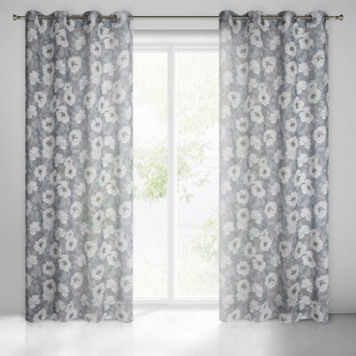 EUROFIRANY ZÁVĚS NA KROUŽCÍCH FABIA 140X250 CM VZOROVANÁ – Hledejceny.cz