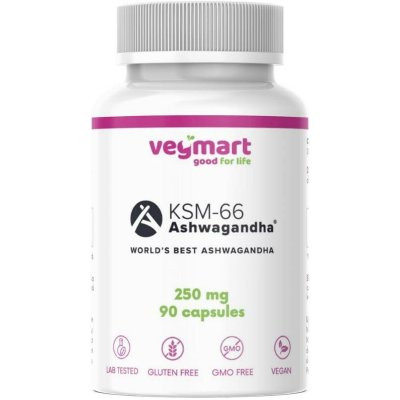 Vegmart Ashwagandha KSM-66 250 mg 90 kapslí – Hledejceny.cz