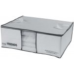 Compactor Úložný box na 2 peřiny Compactor "My Friends " 58,5 x 68,5 x 25,5 cm, bílý polypropylén – Zboží Mobilmania