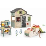 Smoby Set domeček Přátel a prolézačka Auto se zvukem Friends Evo Playhouse Life rozšiřitelný s kuchyňkou pro zahradníky – Zboží Dáma