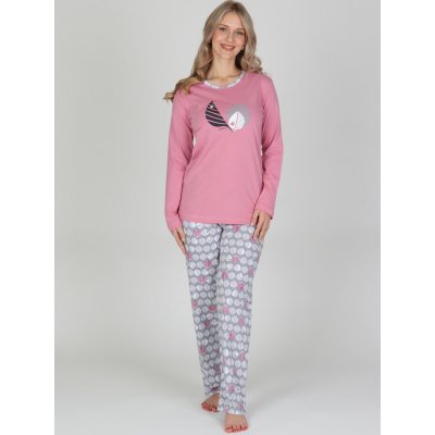 Evona Dámské pyžamo Indiana starorůžové – Zbozi.Blesk.cz